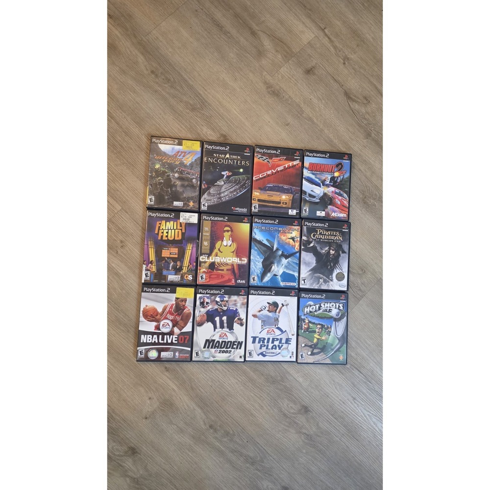 Set of 12 games for PlayStation 2